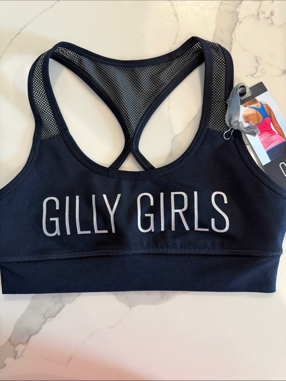 Gilly Hicks Sydney Gilly Girls Black Racerback Sports Bra